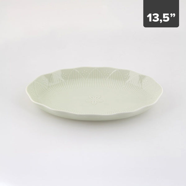Plato Grande Ovalado Porcelana 13.5in