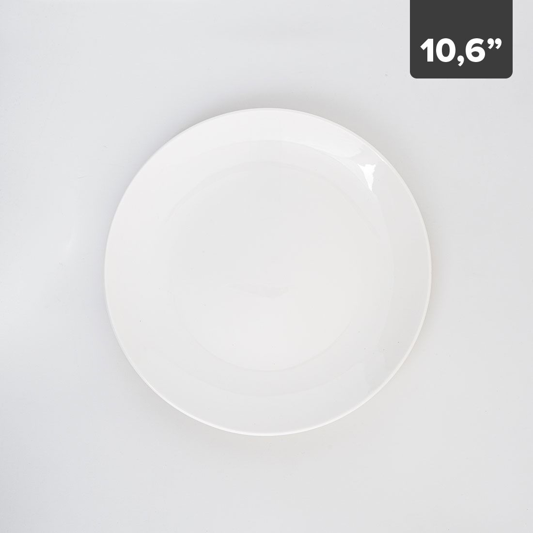 Plato Grande Porcelana New Bone 10.6in