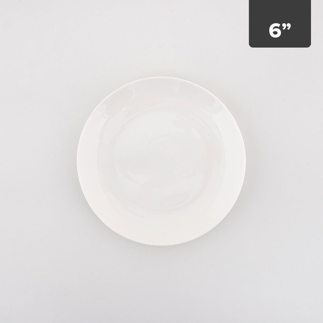 Plato Pequeño Porcelana New Bone 6in