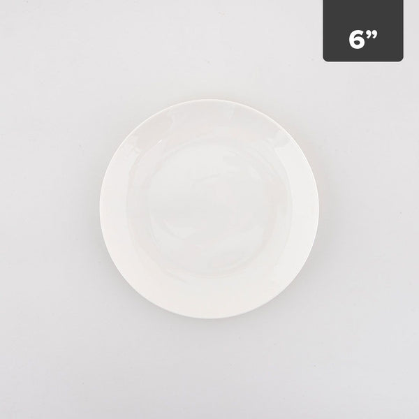 Plato Pequeño Porcelana New Bone 6in