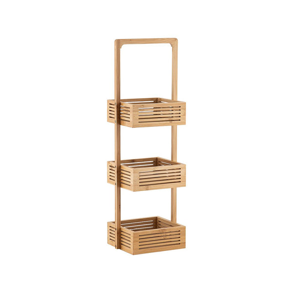 Organizador 3 Niveles Bambú 23x19x70cm