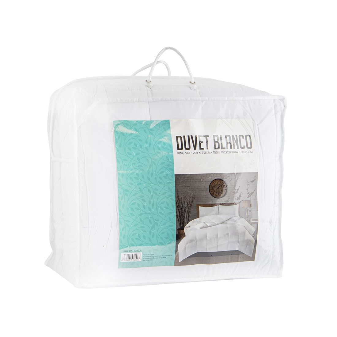 Duvet Blanco King Microfibra 218x259cm
