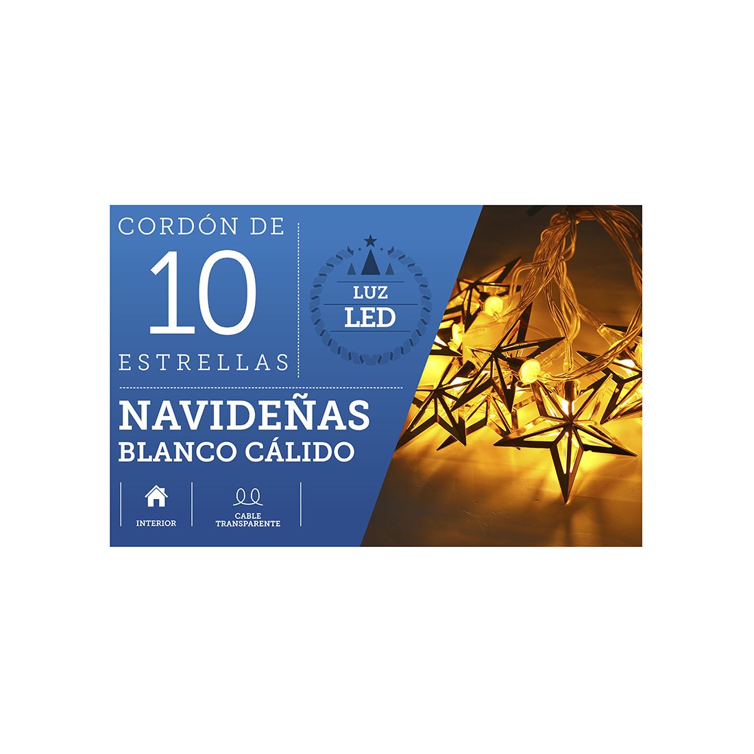 Luces Navidad 10 Estrellas