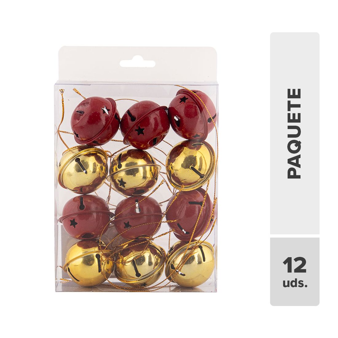 Cascabel Navideño 4cm 12unds