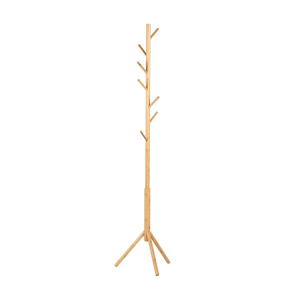 Perchero Ajustable Bambú 42x42x175cm