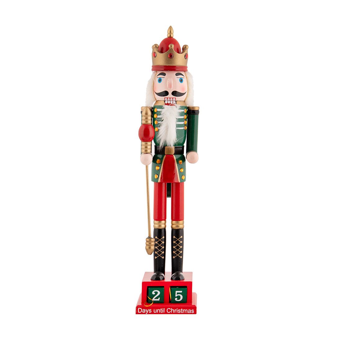 Cascanueces Navideño Fecha Madera Y Mdf 50cm