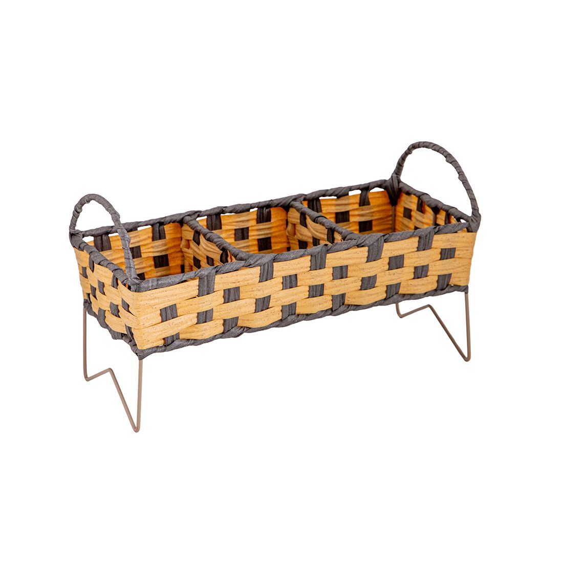 Canasta Decorativa Plástico 37x17x21.5cm