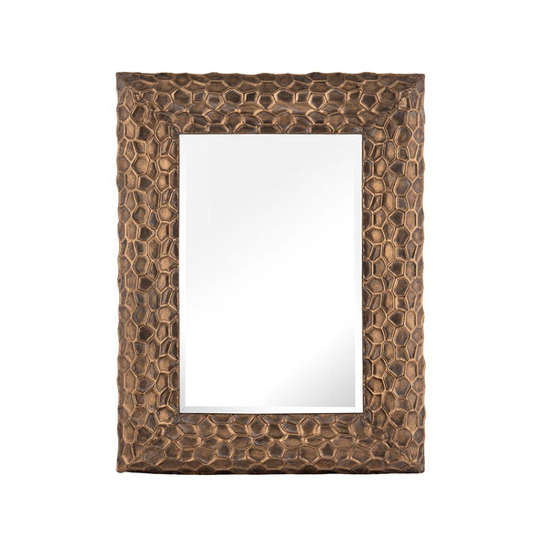 Espejo Pared Rectangular Metal Y Vidrio 60x6x80cm