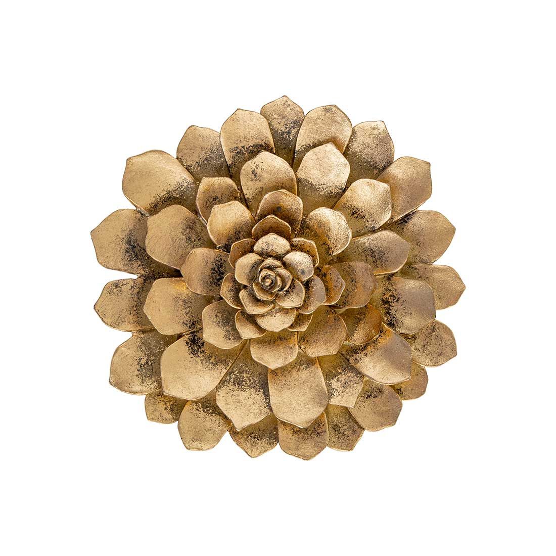 Adorno Pared Flor Resina 26x6x26cm