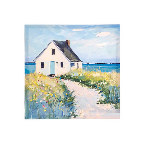 Cuadro Decorativo Casa Lienzo Madera 40x40x2.5cm