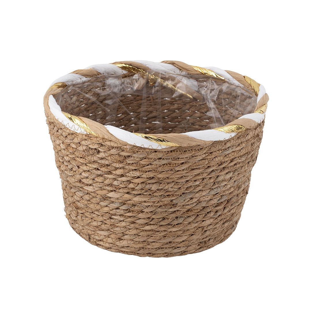 Canasta Decorativa Paja 27x18cm