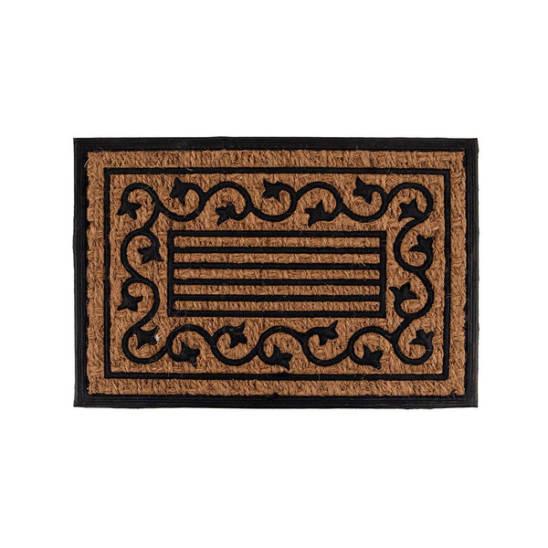 Alfombra Entrada Fibra Coco Y Caucho 40x60cm