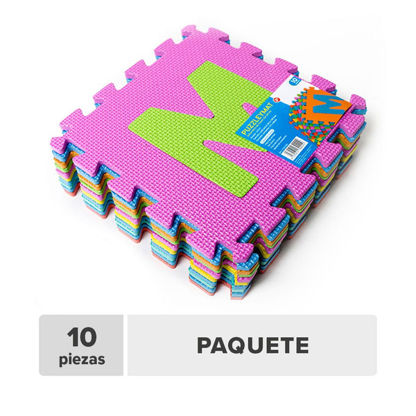 Piso Modular Infantil Letras 29x29cm 10pcs