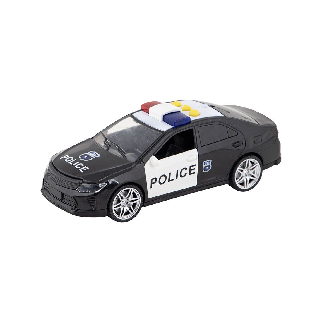 Carro Policial Música Y Luz Plástico 26x11x9cm