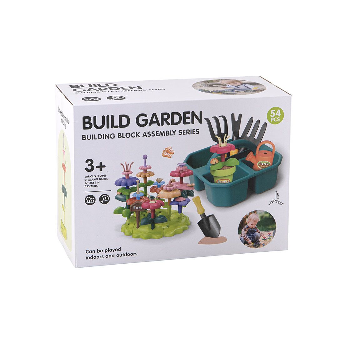 Juego Jardín Armable Plástico 54pcs