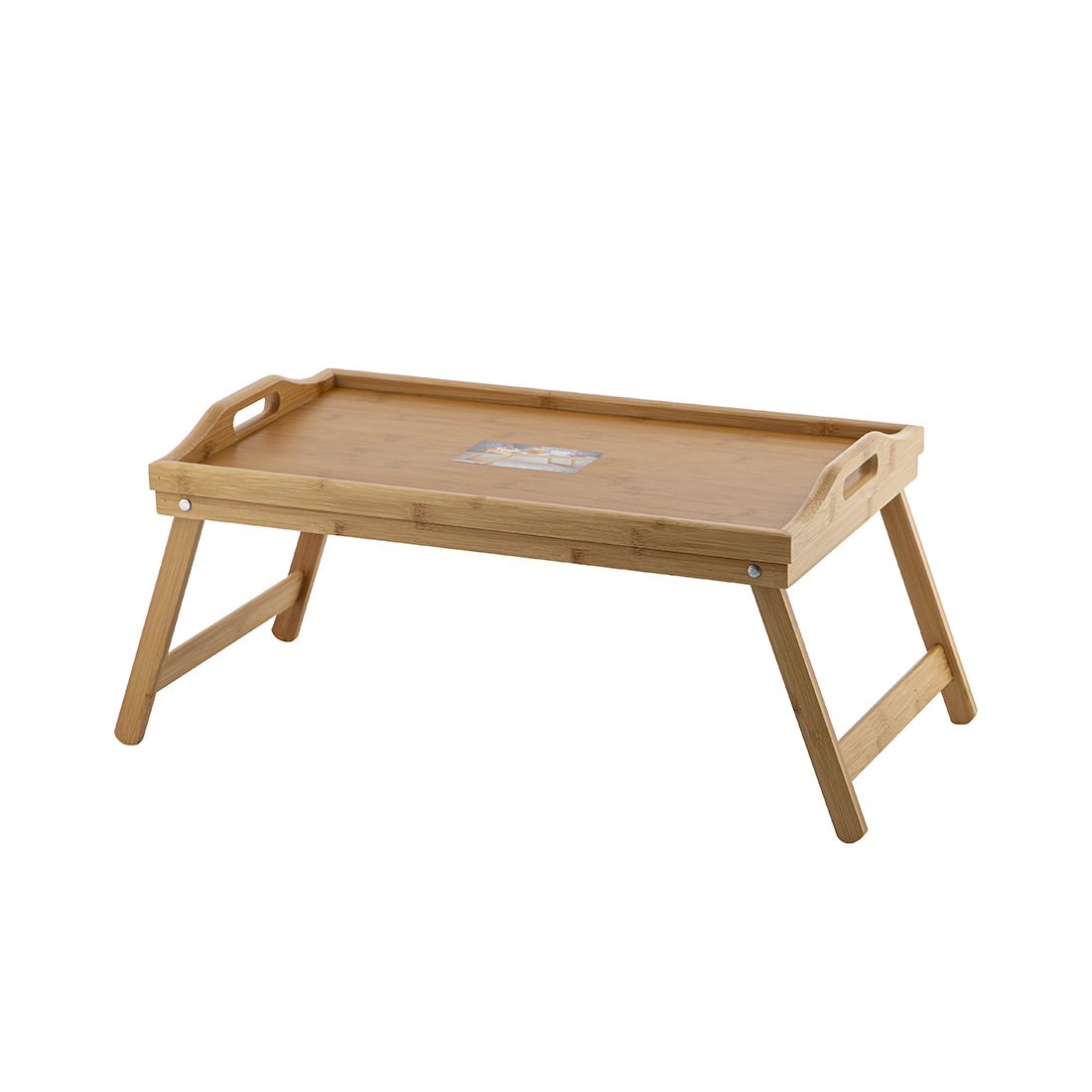 Bandeja Desayuno Plegable Bambú 50x30x23cm
