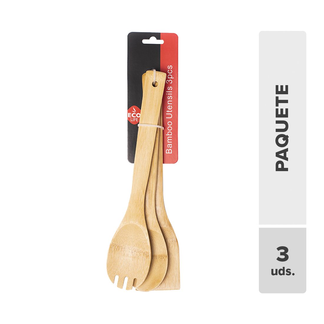 Utensilios Cocina Bambú 30cm 3unds