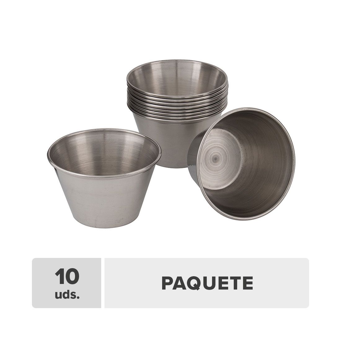 Ramekin Acero Inoxidable 100ml 7cm 10unds
