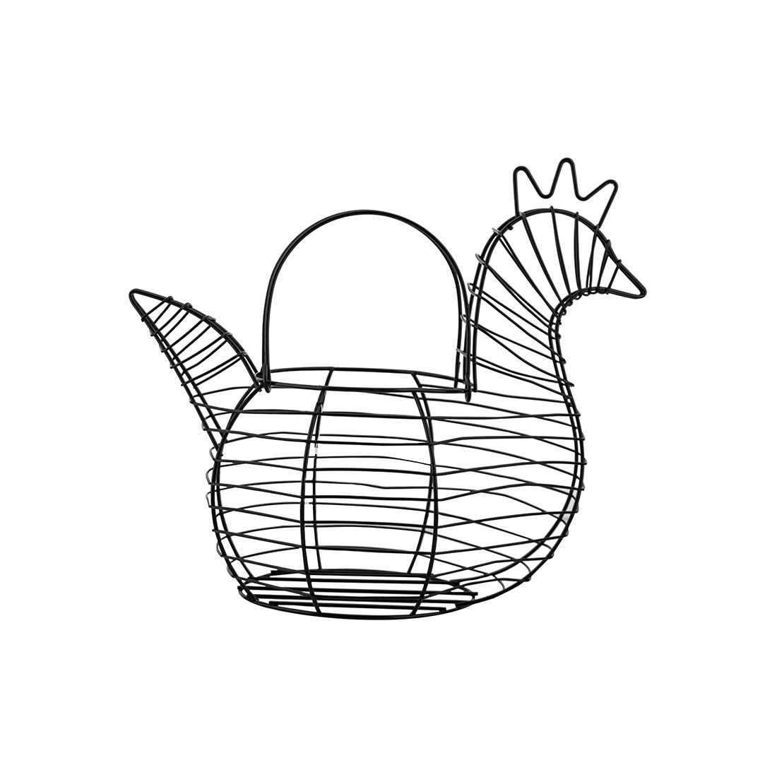 Huevera Gallina Metálica 32x27x18cm
