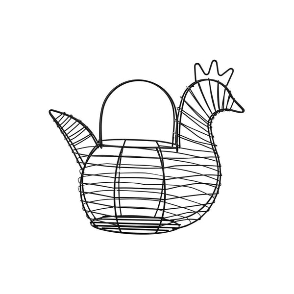 Huevera Gallina Metálica 32x27x18cm