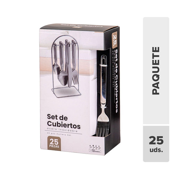 Cubiertos Acero Inoxidable 25pcs