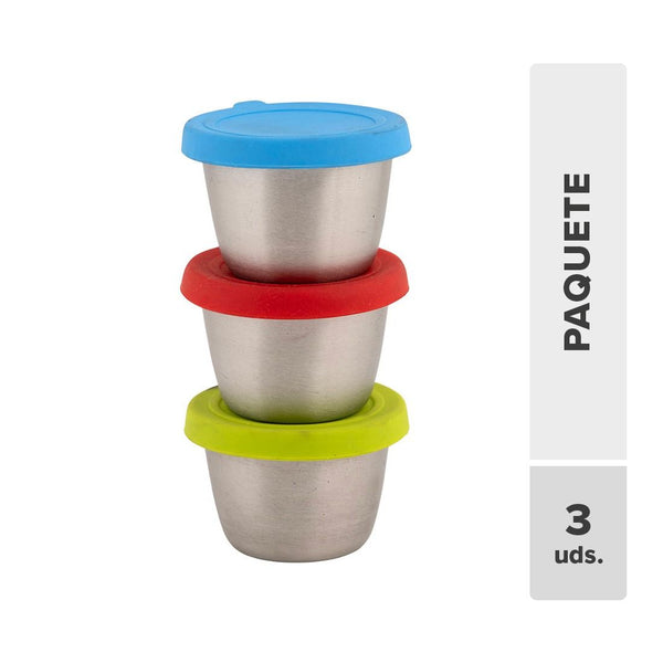 Bowl Mini Acero Inoxidable 30ml 3pcs