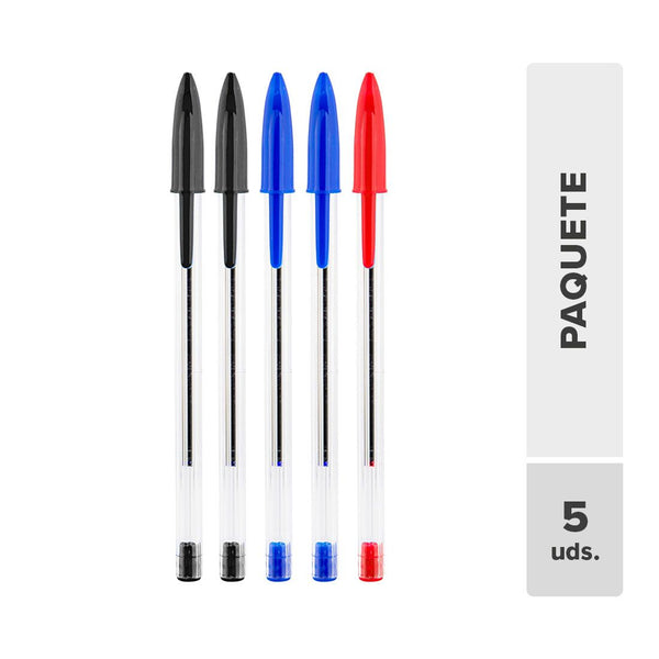 Lapicero Varios Colores 5unds
