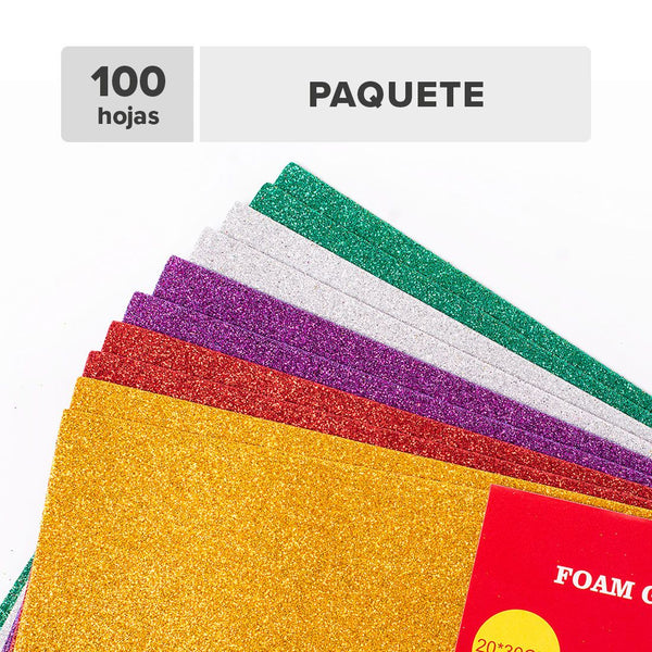 Foam Escarchado 30x20cm 10unds