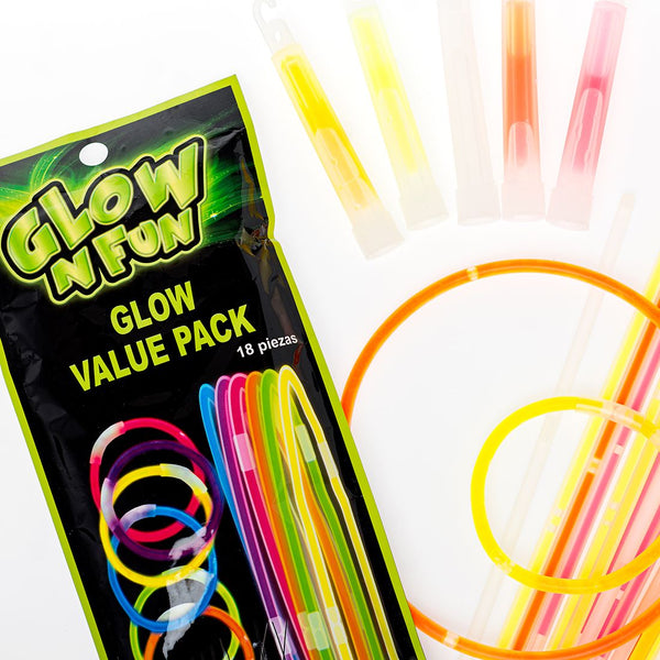Pulsera Y Collar Luminoso 18pcs
