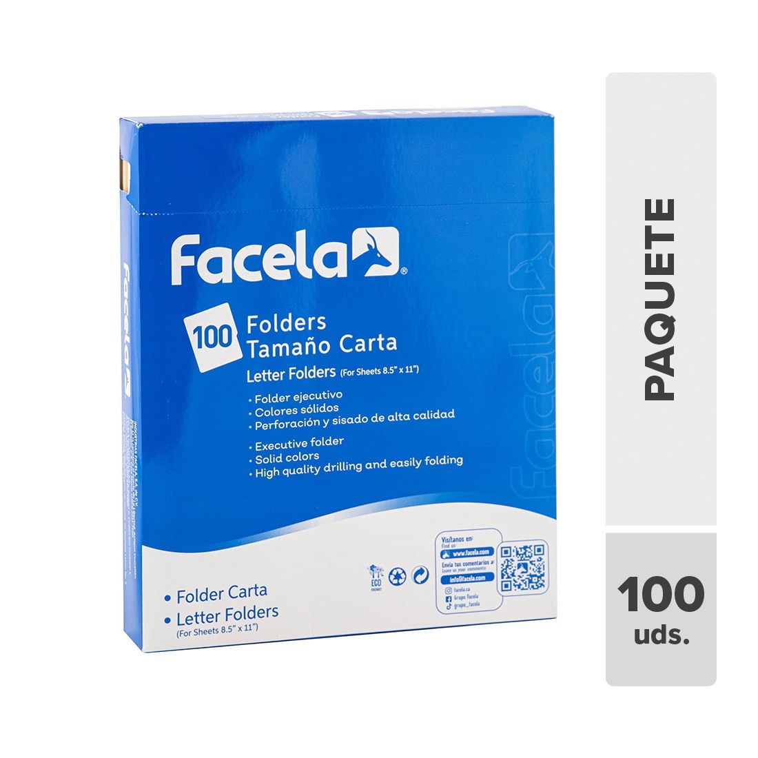 Folder Manila Facela 100unds