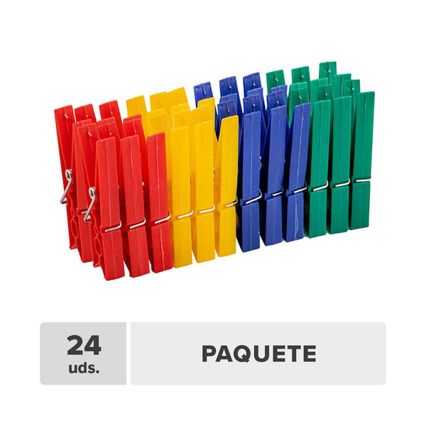 Prensas Ropa Plástica 24unds
