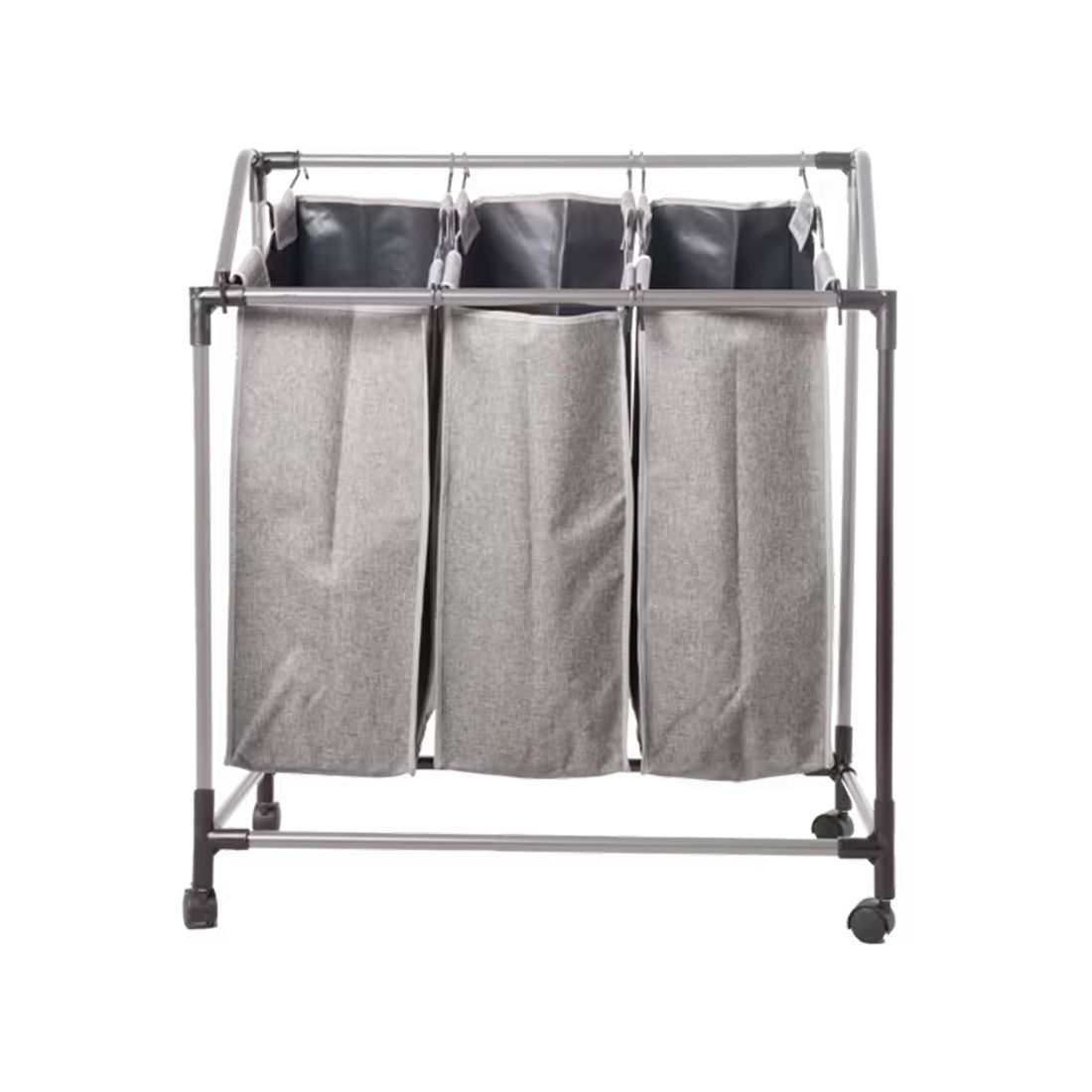 Cesta 3 Divisiones Para Ropa Polipropileno 77.5x40x89.5cm