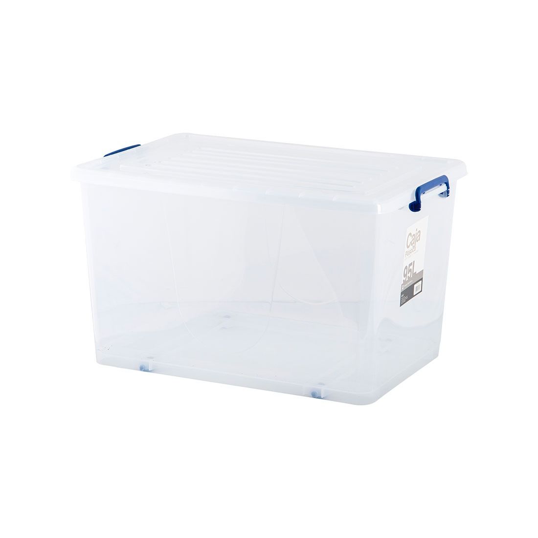 Caja Con Tapa Y Ruedas Plástica 95lt