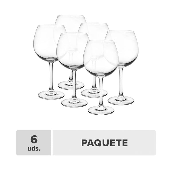 Copa Vino Cristal 23oz 6unds
