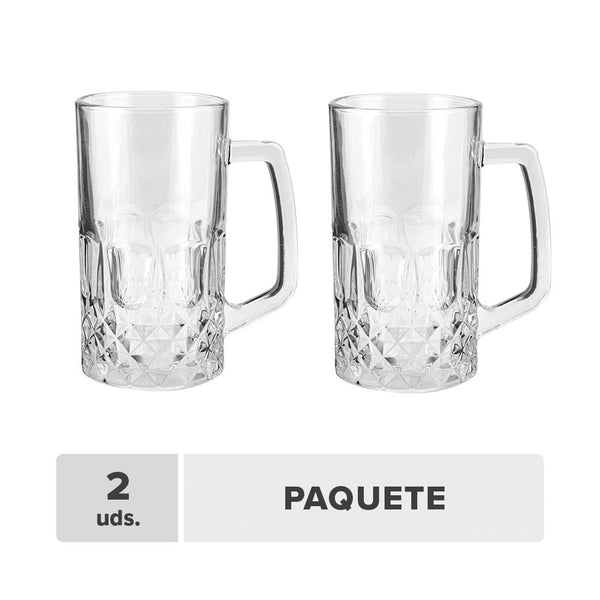 Jarra Cerveza Vidrio 17oz 2unds