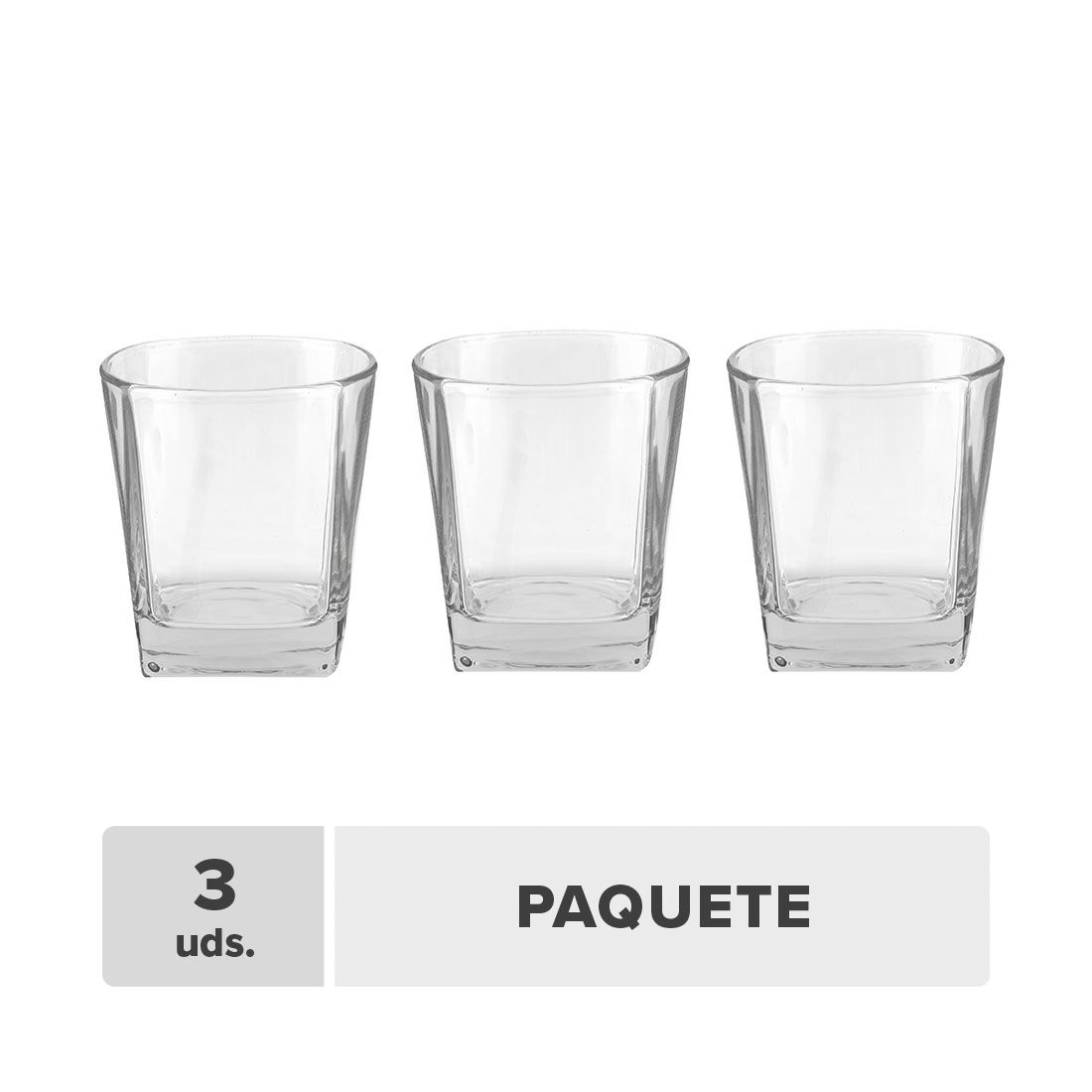 Vaso Whiskey Vidrio 12oz 3unds
