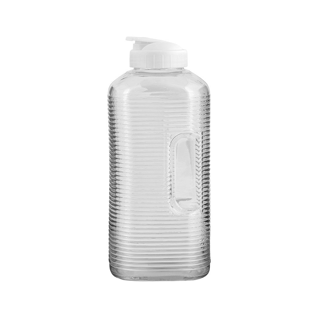 Botella Cuadrada Con Tapa Vidrio 1.9lt