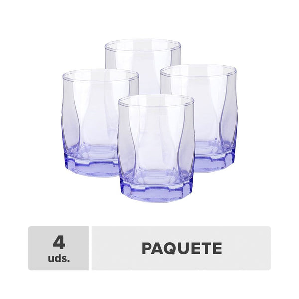 Vaso Labrado Vidrio 10.1oz 4unds