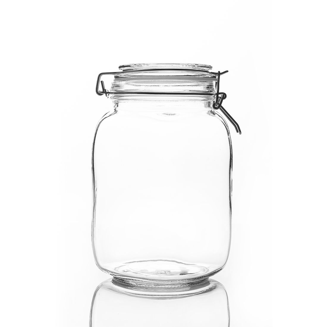 Frasco Tapa Hermética Vidrio 1.5lt