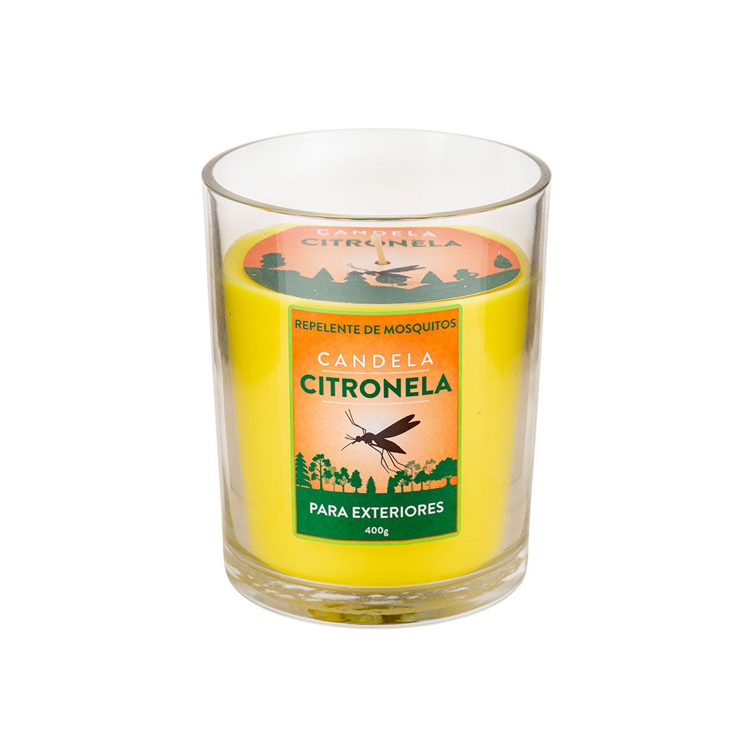 Candela Vaso Citronela Parafina 400g