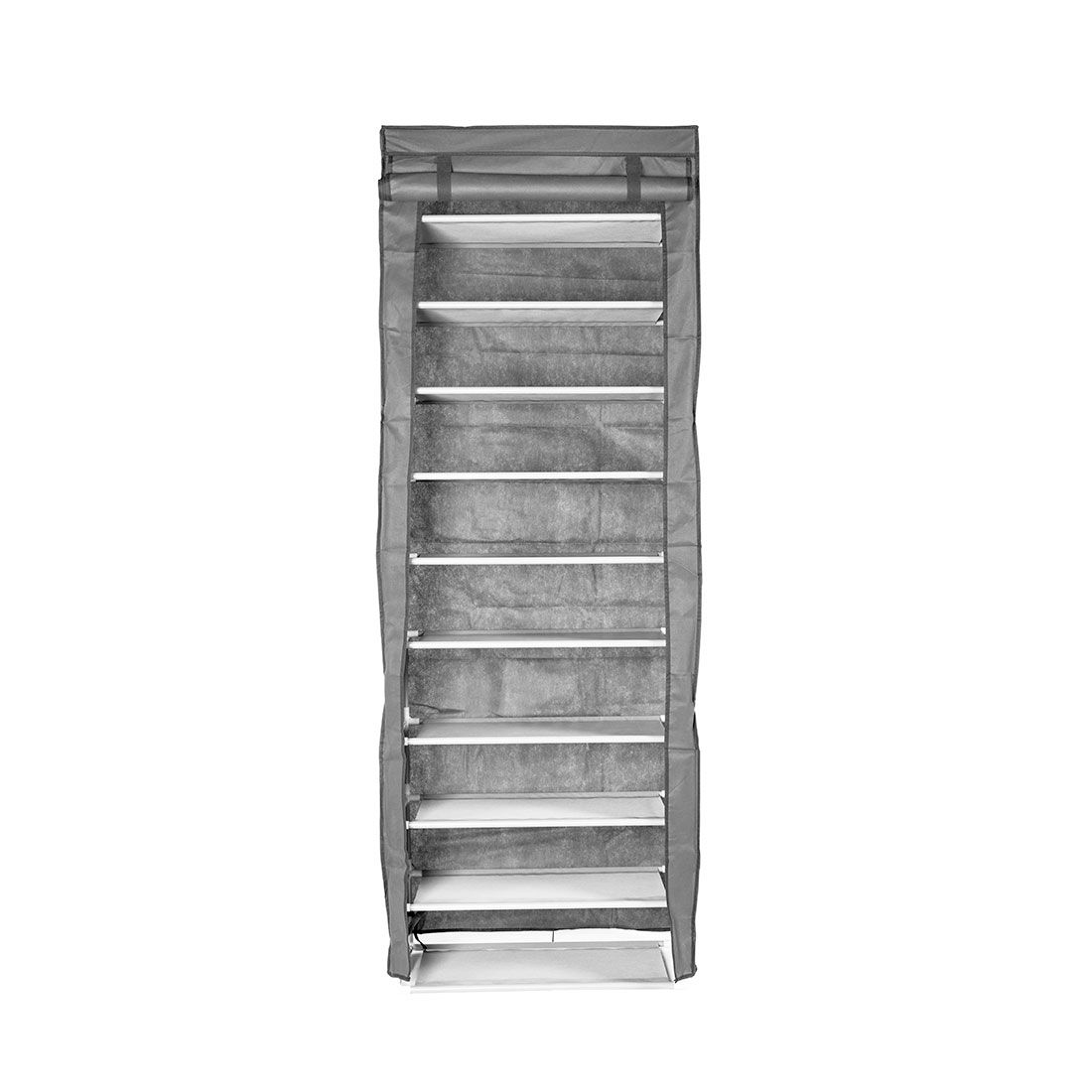 Zapatera 10 Niveles 30 Pares Metal Y Tela 61x31x172cm