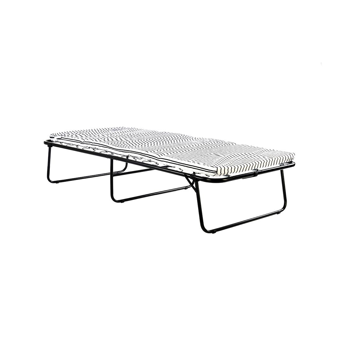 Cama Portátil Con Colchón Metálica 192x78x35cm