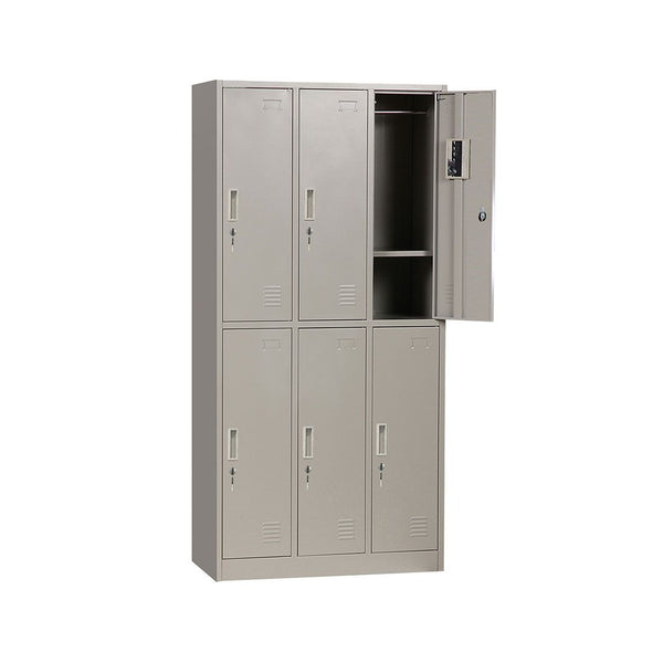 Locker Oficina 6 Espacios Metálico 90x42x180cm