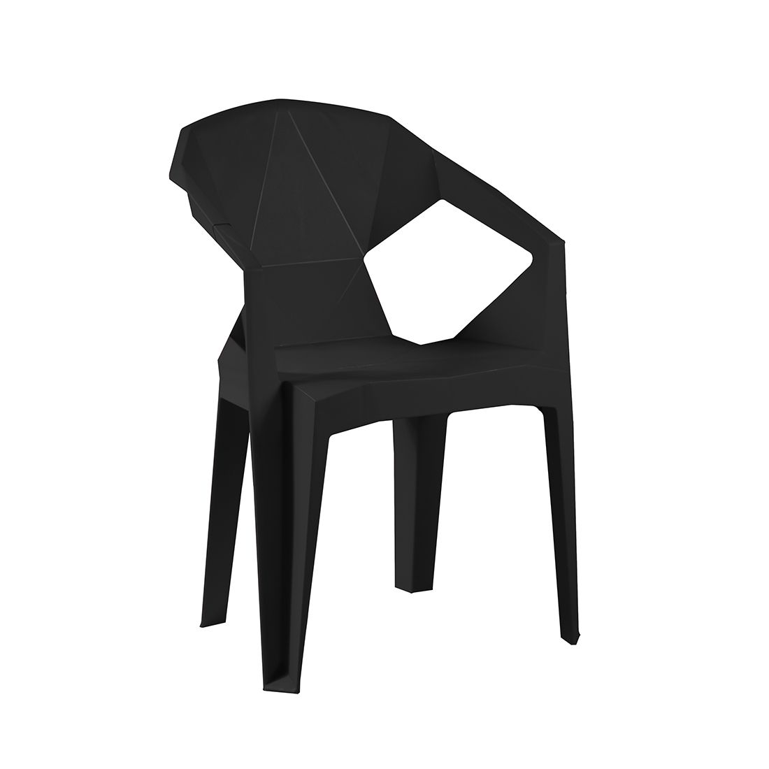 Silla Decorativa Plástica 53x54x80cm