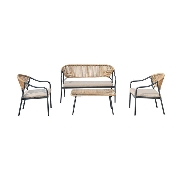 Set Jardín Ratán 4pcs