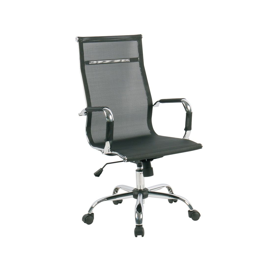 Silla De Oficina Metal Y Mesh 54x60x104-114cm