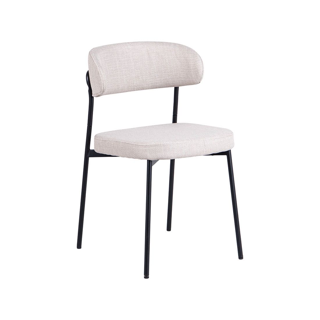Silla Comedor Metal Y Tela 53.5x49.5x80cm