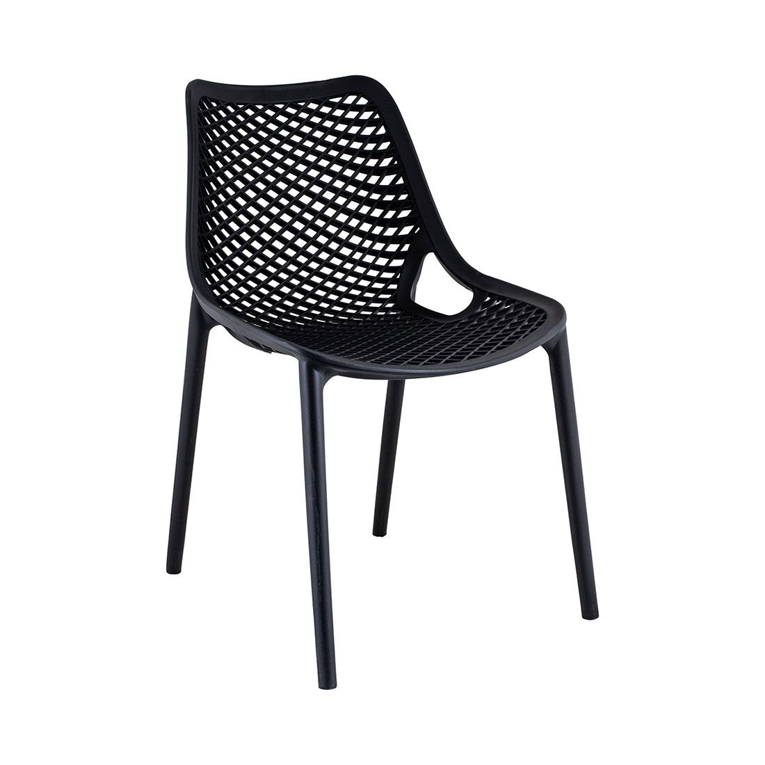 Silla Diseño Con Huecos Polipropileno 51x60.5x82cm