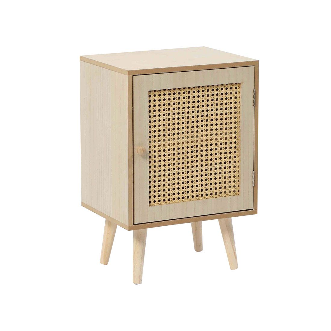 Mesa Noche 1 Puerta Paulownia 38x30x56 Cm