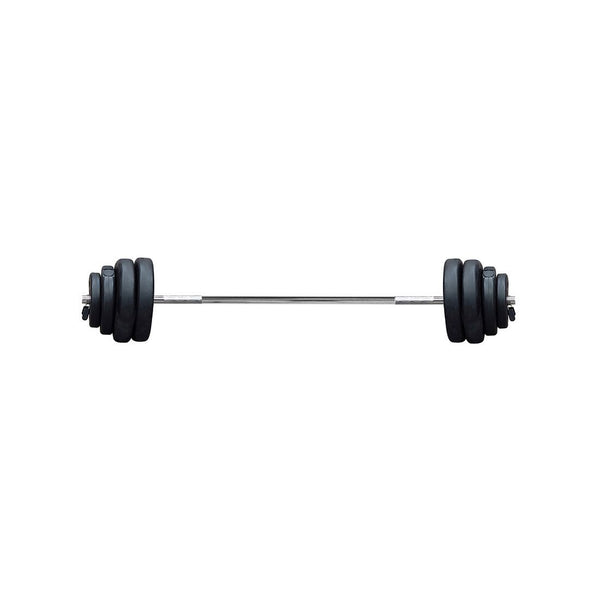 Set Pesas Discos Y Barra Acero Life Sport 100lb 25pcs